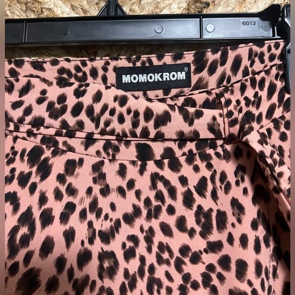 Nasty Gal Women's Cheetah Print Mini Skirt, Side Tie, Size UK 10, Size US 6 - Picture 2 of 8